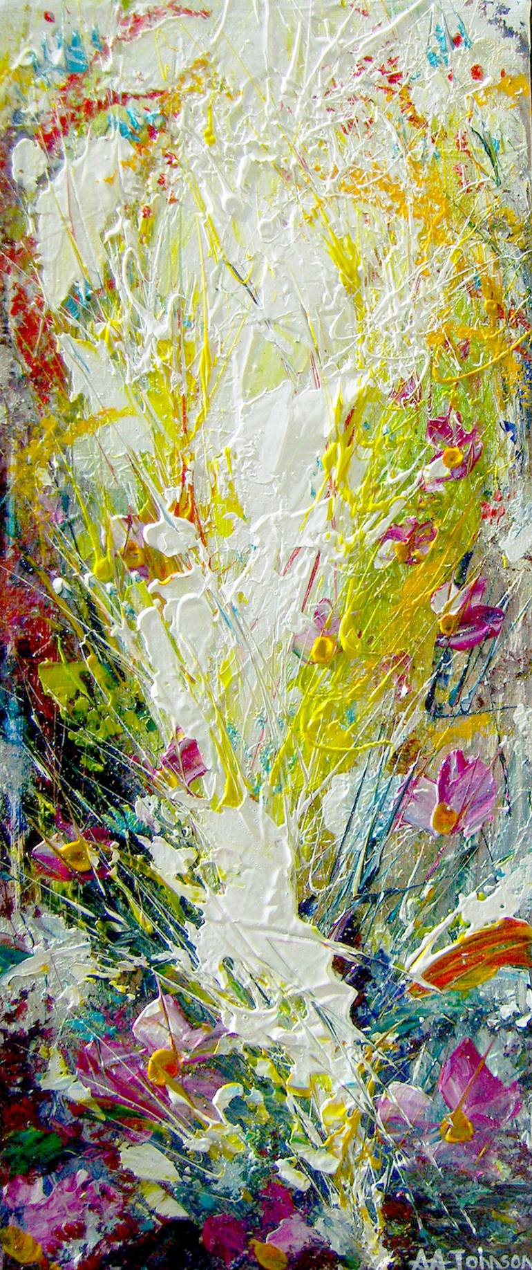 Rugged Blooms Painting by Andrew Alan Johnson | Saatchi Art