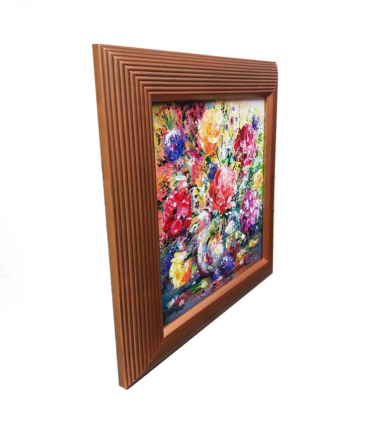 Original Impressionism Floral Painting by Andrew Alan Johnson