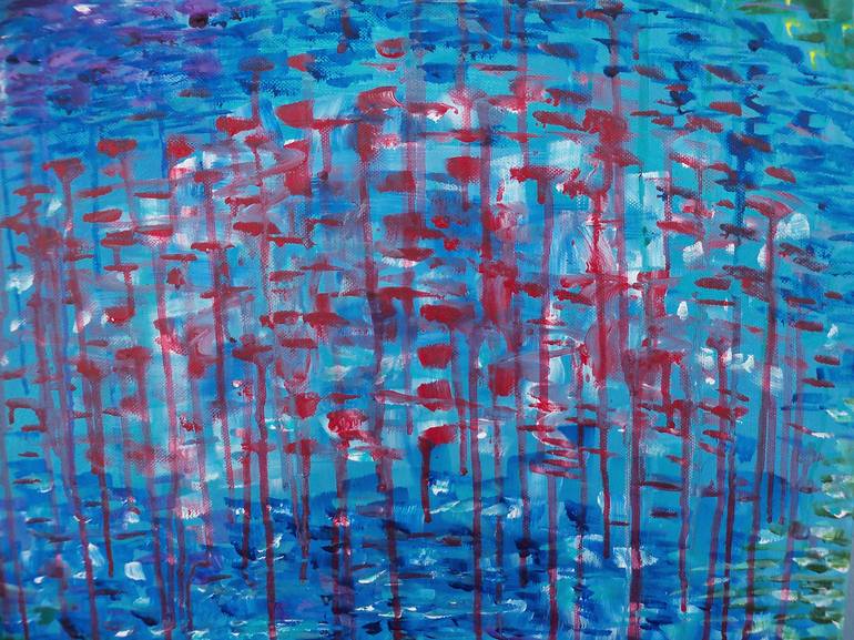 Original Modern Abstract Painting by Nadia Noutsou