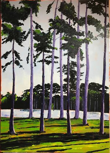 Original Tree Paintings by jo charlton