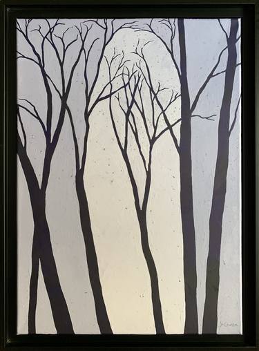 Original Impressionism Tree Paintings by jo charlton