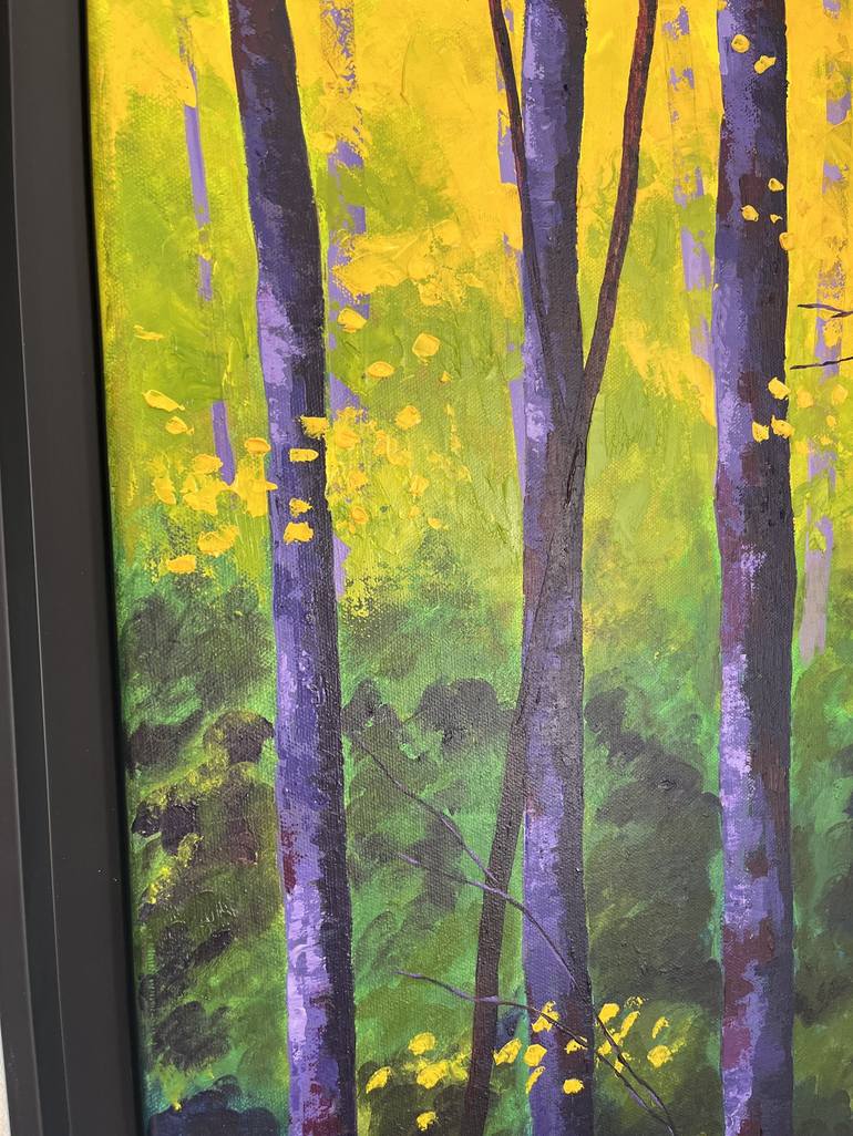 Original Impressionism Tree Painting by jo charlton