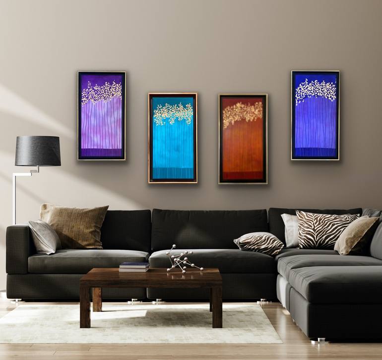 Original Abstract Tree Painting by Jo Charlton
