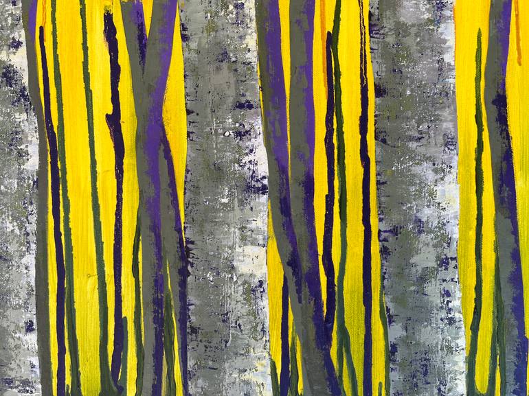 Yellow birch Trees Painting by jo charlton Saatchi Art