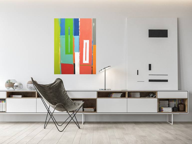 Original Abstract Expressionism Abstract Painting by Michael Gill Miller