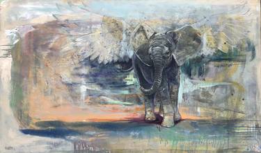 Original Contemporary Animal Paintings by Linda Mitchell