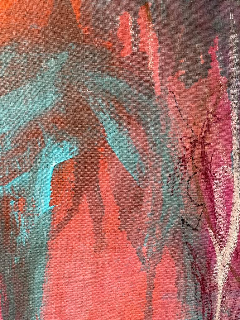 Original Abstract Expressionism Abstract Painting by Tina Psoinos