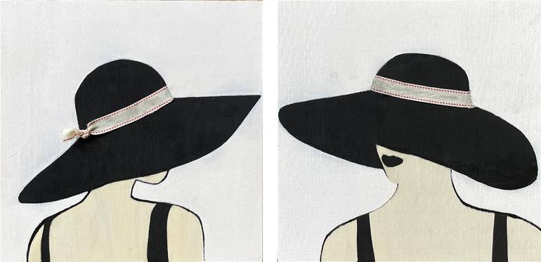 Original Figurative Beach Painting by Tina Psoinos