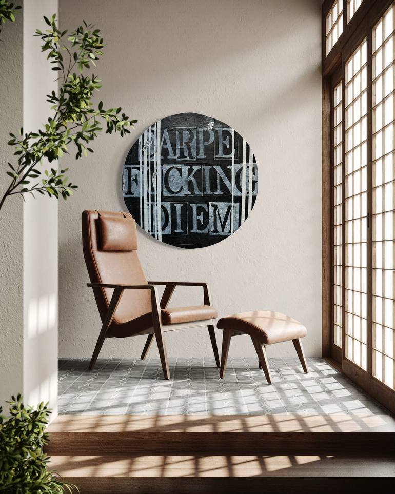 Original Street Art Typography Painting by Tina Psoinos