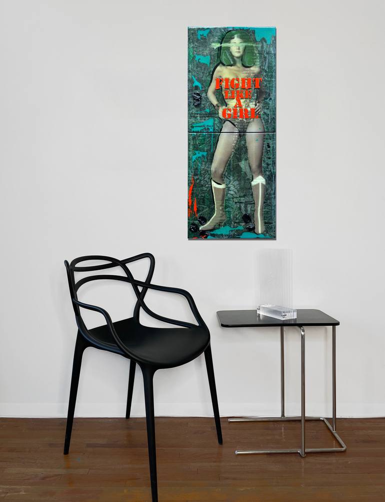 Original Pop Art Pop Culture/Celebrity Mixed Media by Tina Psoinos