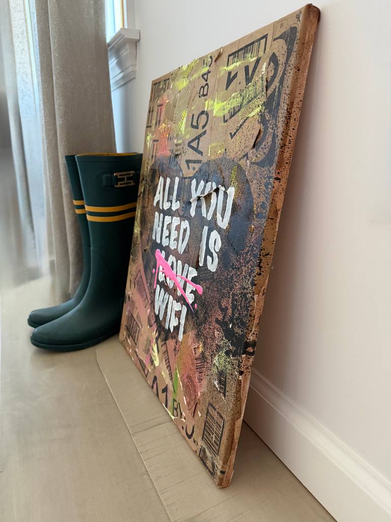 Original Street Art Humor Painting by Tina Psoinos