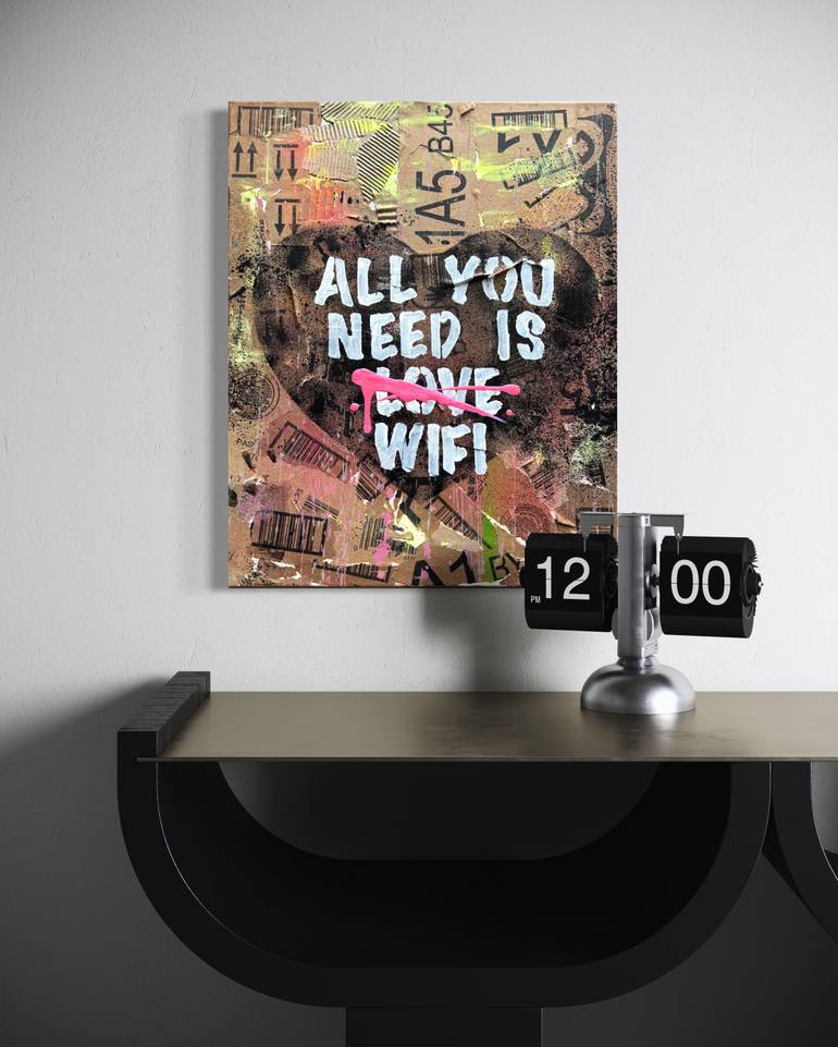 Original Street Art Humor Painting by Tina Psoinos