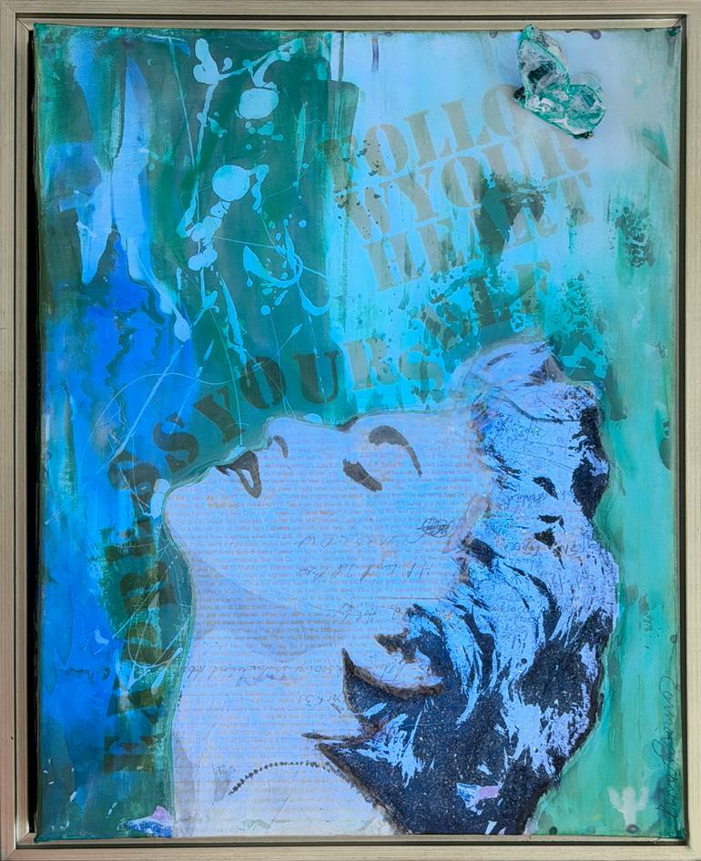 Original Pop Art Pop Culture/Celebrity Mixed Media by Tina Psoinos