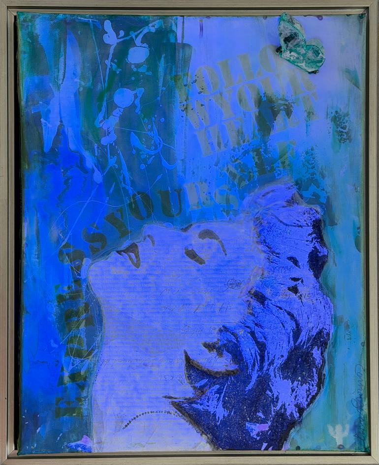 Original Pop Art Pop Culture/Celebrity Mixed Media by Tina Psoinos
