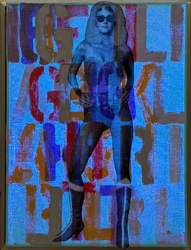 Original Pop Art Typography Mixed Media by Tina Psoinos