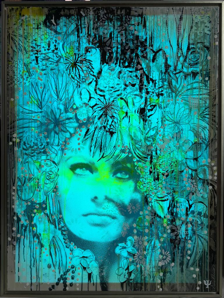 Original Pop Art Pop Culture/Celebrity Mixed Media by Tina Psoinos