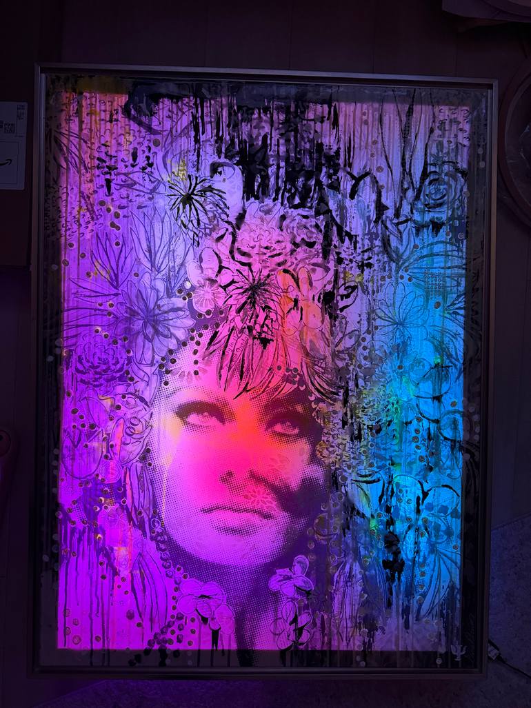 Original Pop Art Pop Culture/Celebrity Mixed Media by Tina Psoinos