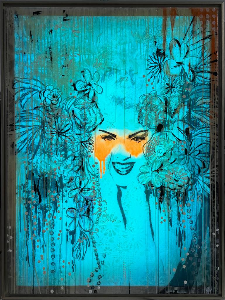 Original Pop Art Pop Culture/Celebrity Mixed Media by Tina Psoinos