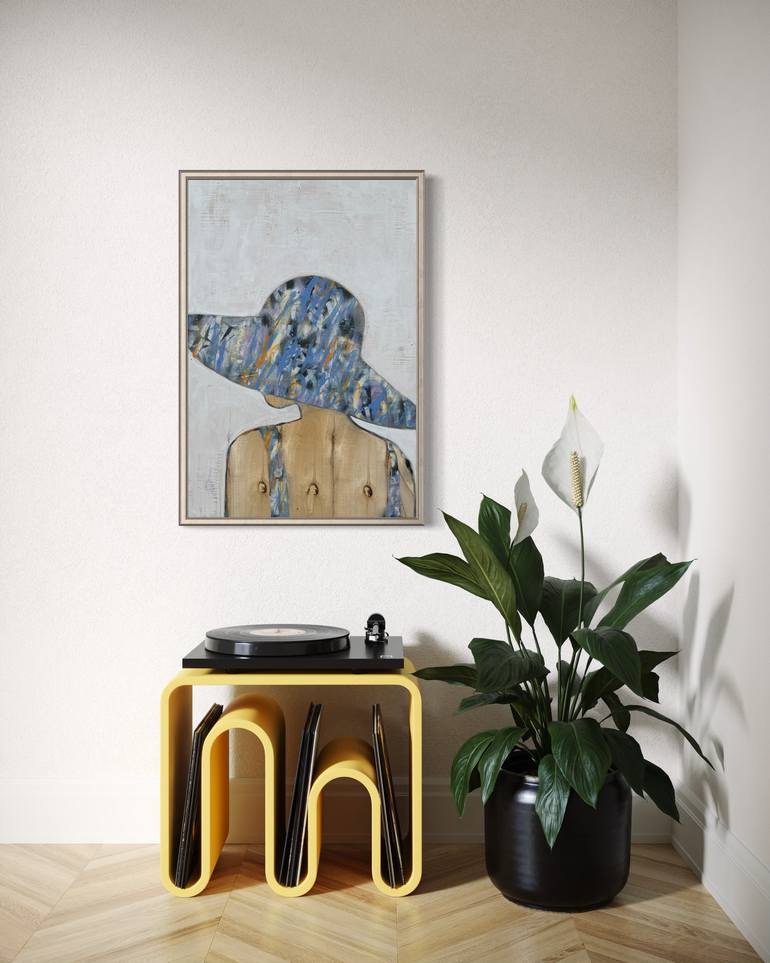 Original Street Art Beach Painting by Tina Psoinos