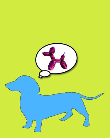 Bobby Dreams of Jeff Koons Pink Dog - Limited Edition 3 of 25 thumb