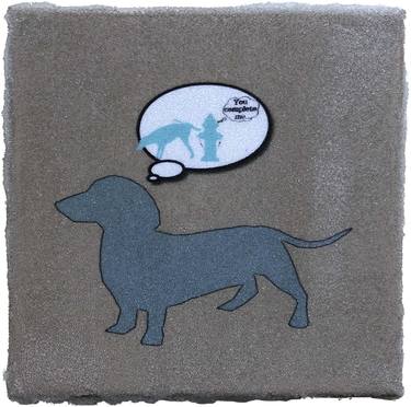 Dog Dreams of Banksy Gold - Limited Edition of 25 thumb