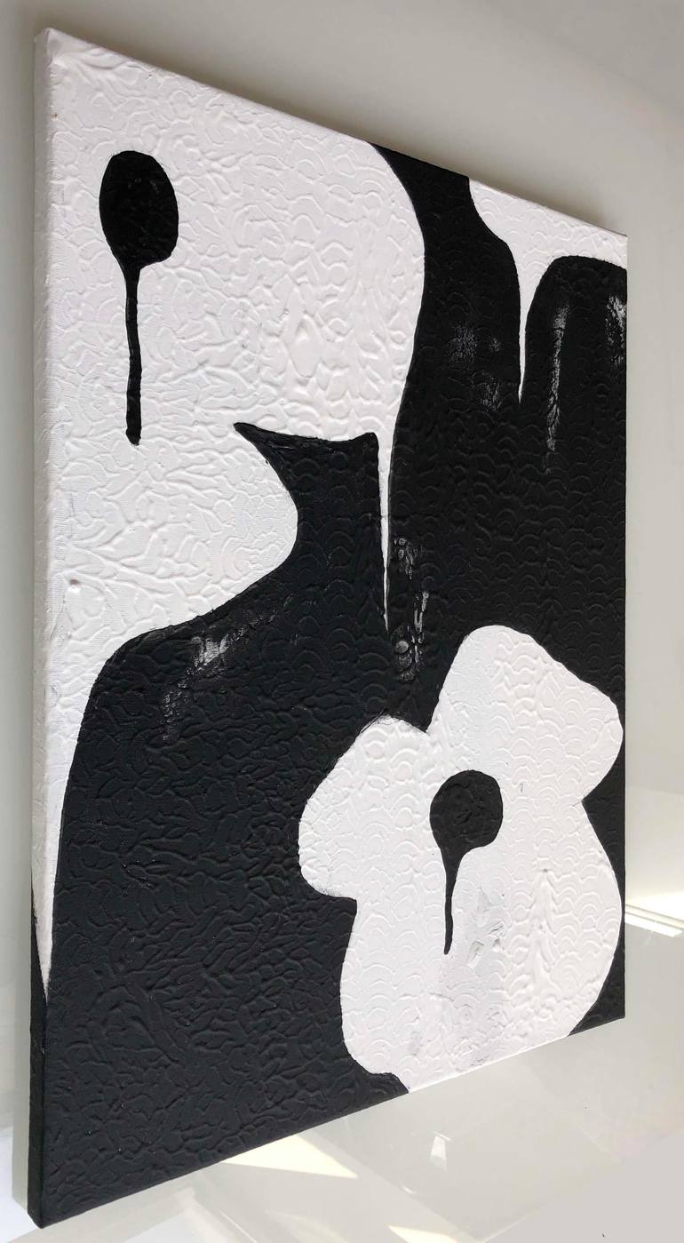 Original Pop Art Floral Painting by Tina Psoinos