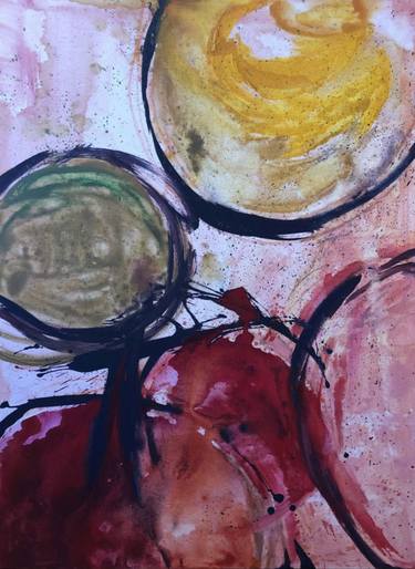 Original Abstract Expressionism Abstract Paintings by Tina Psoinos