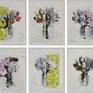 set of 6 framed