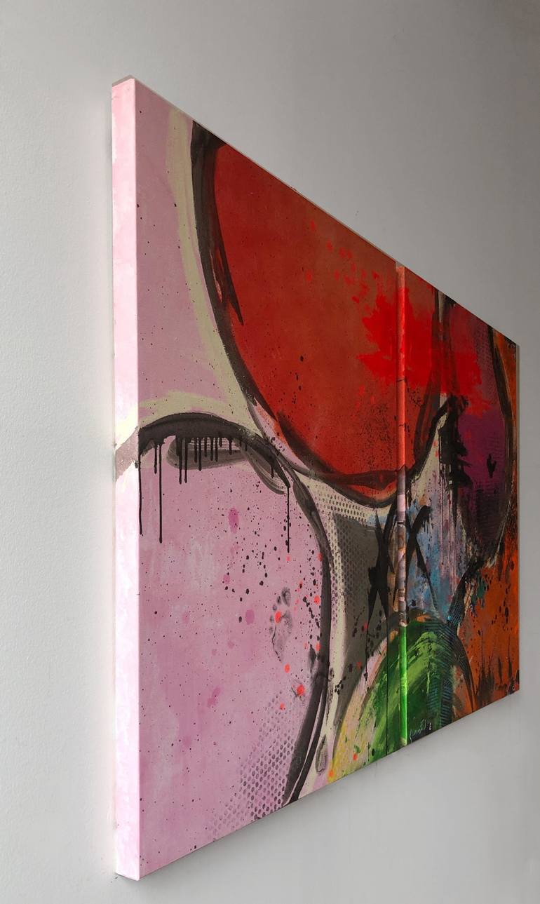 Original Abstract Expressionism Abstract Painting by Tina Psoinos