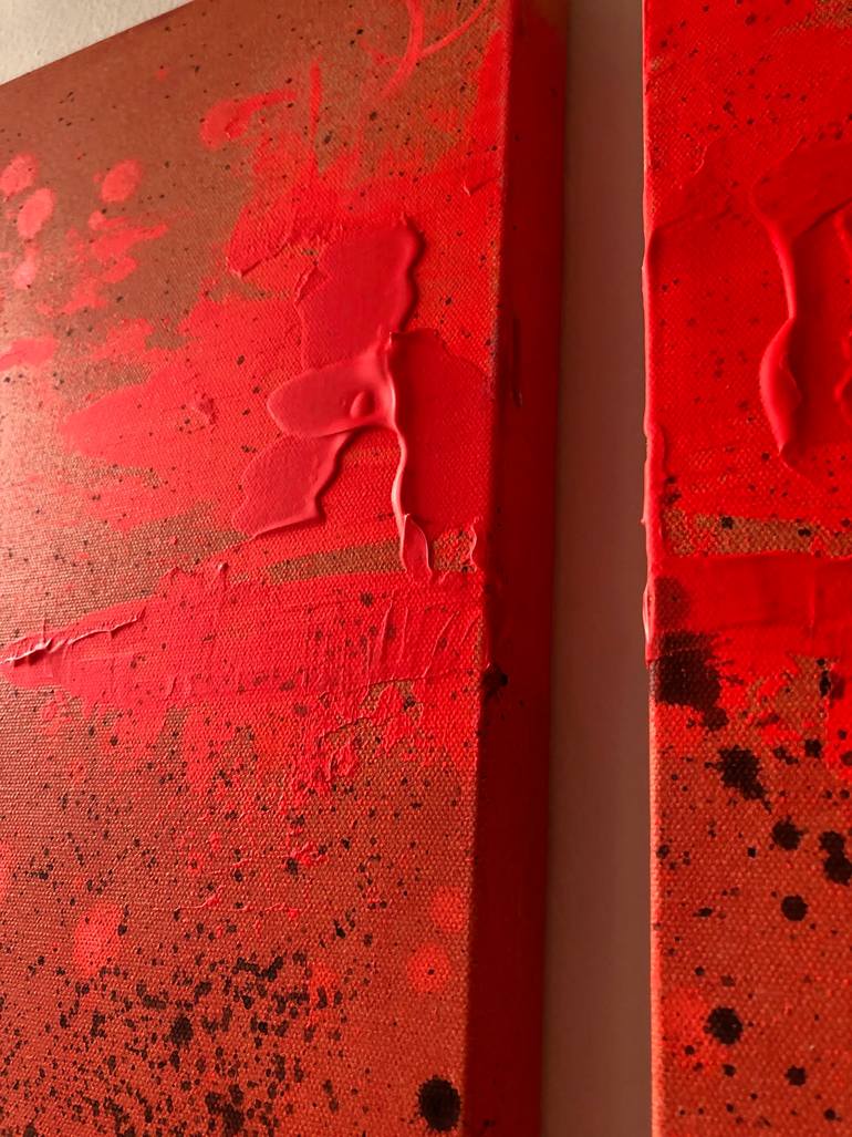 Original Abstract Expressionism Abstract Painting by Tina Psoinos