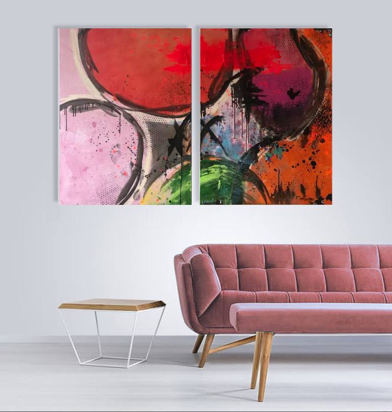 Original Abstract Painting by Tina Psoinos