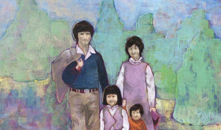 Original Conceptual Family Painting by HyunJung Kim