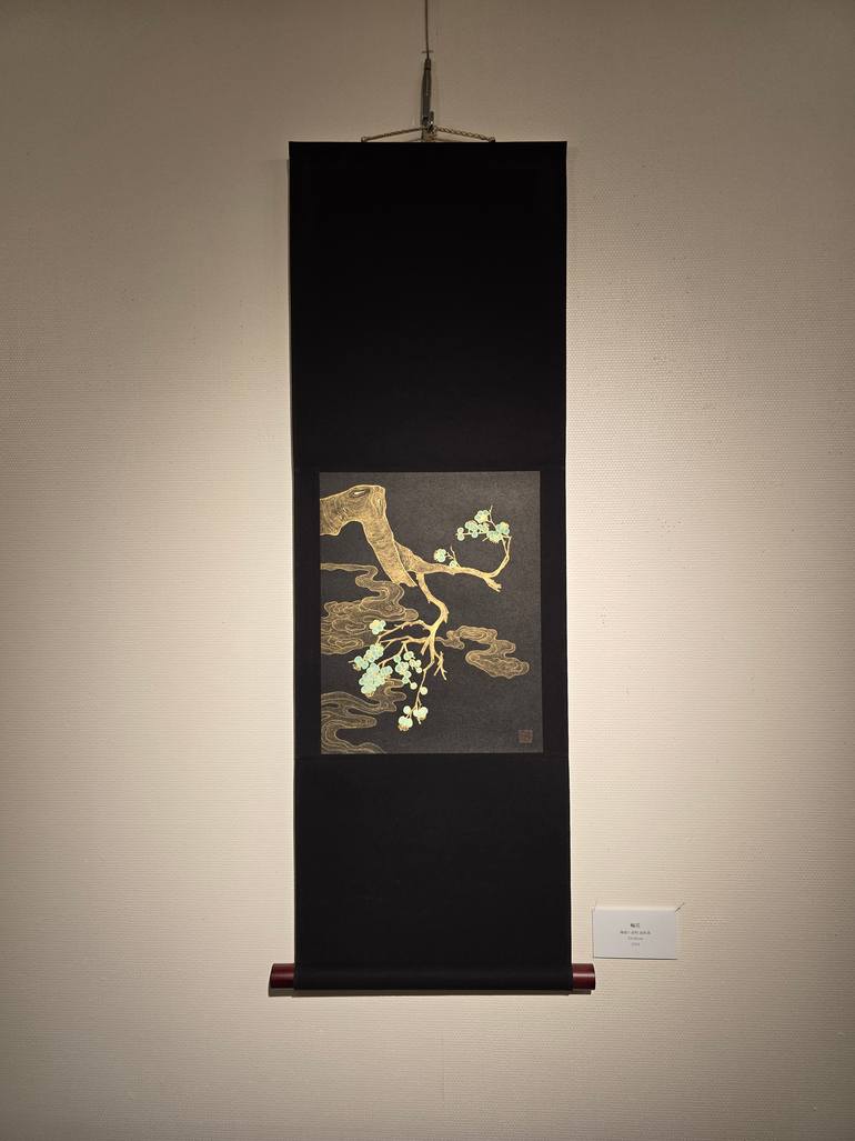 Original Art Deco Botanic Painting by Hyunjung Kim