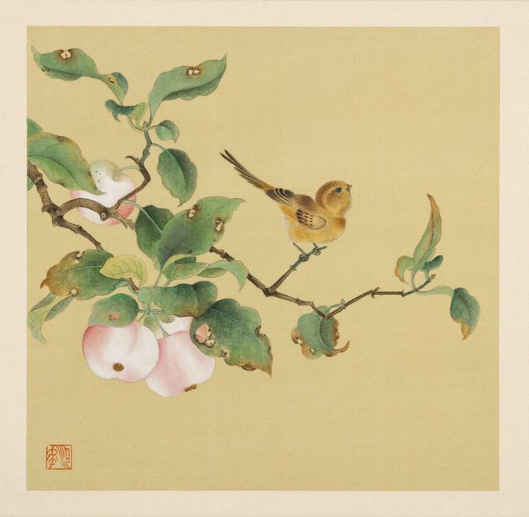 Original Art Deco Floral Paintings by Hyunjung Kim
