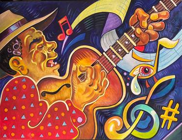 Original Music Paintings by Ron Oden
