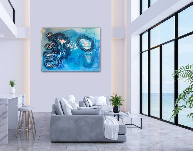 Original Abstract Water Painting by Alice Palmer
