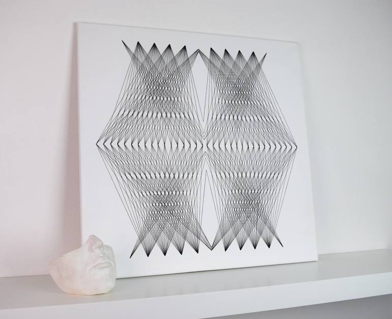 Original Modern Geometric Collage by Alice Palmer