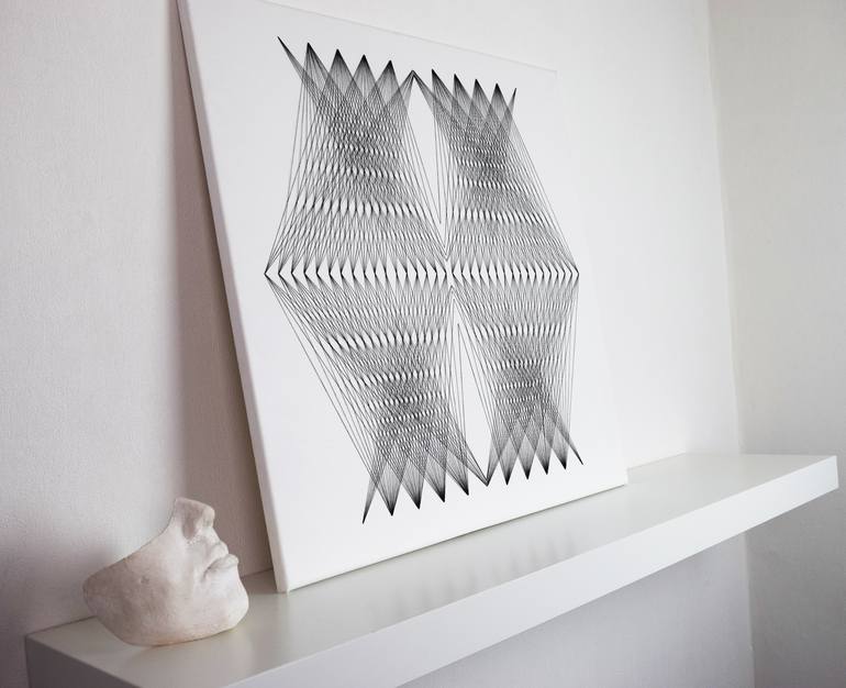 Original Modern Geometric Collage by Alice Palmer