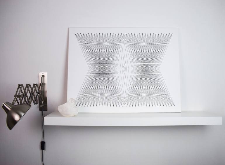 Original Minimalism Science/Technology Collage by Alice Palmer