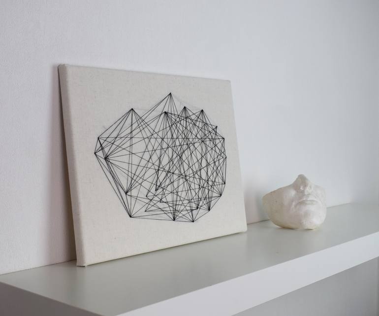 Original Minimalism Geometric Collage by Alice Palmer