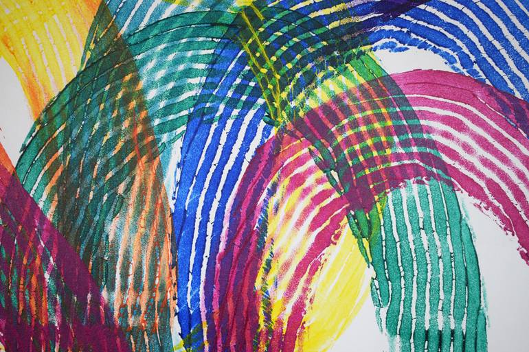 Original Pop Art Abstract Painting by Alice Palmer