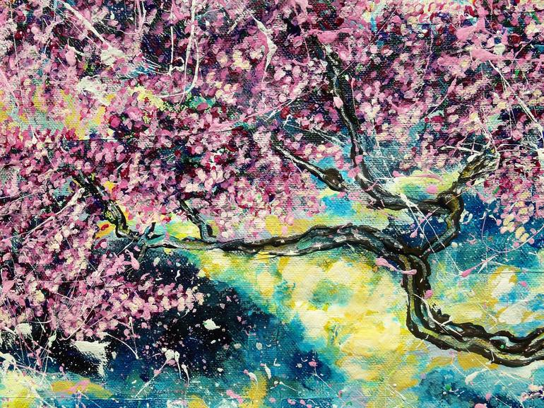 Enlighten họa bởi Stewart Tornberg - Vẽ hoa đào acrylic là một tuyệt phẩm nghệ thuật, cùng với dòng chữ Enlighten, tạo nên một sự phá cách đầy ấn tượng. Bức tranh với những chi tiết hoa đào tinh tế, màu sắc rực rỡ cùng sự tài hoa của họa sĩ, chắc chắn sẽ làm say đắm lòng người yêu nghệ thuật.