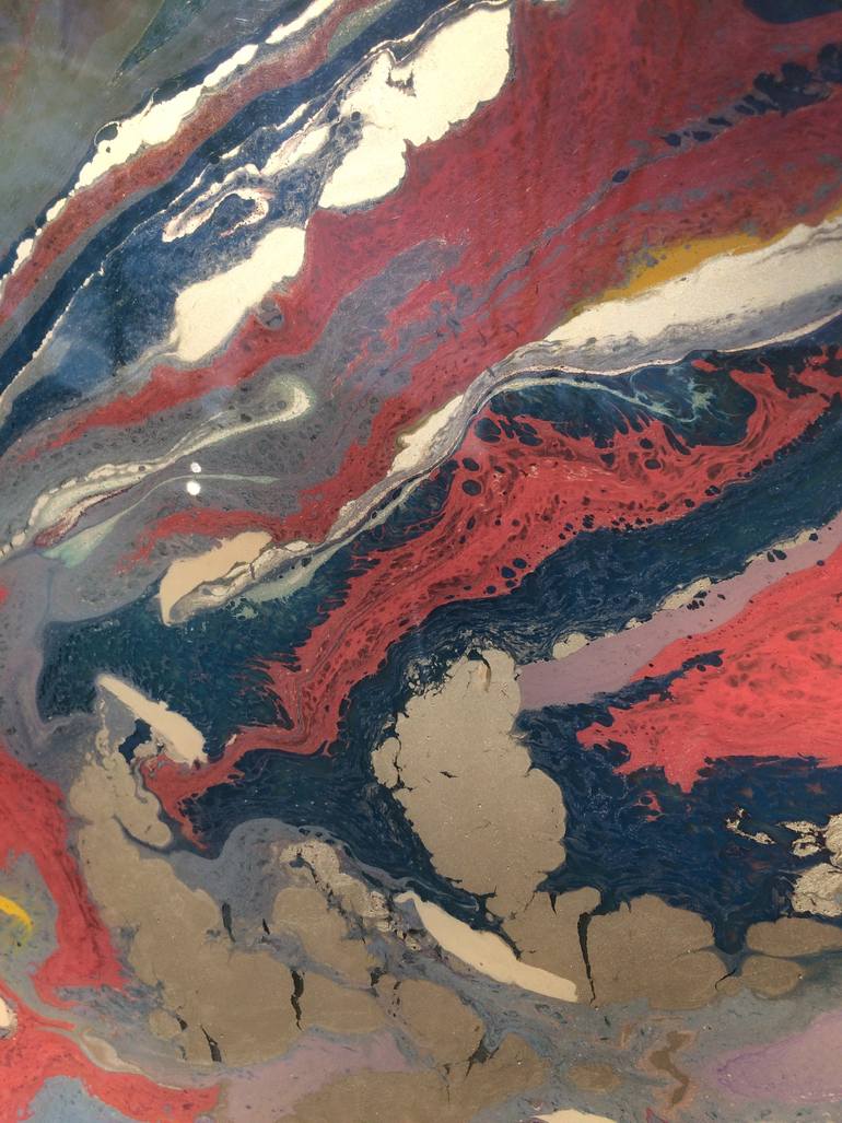 Original Art Deco Abstract Painting by Dennis Waller