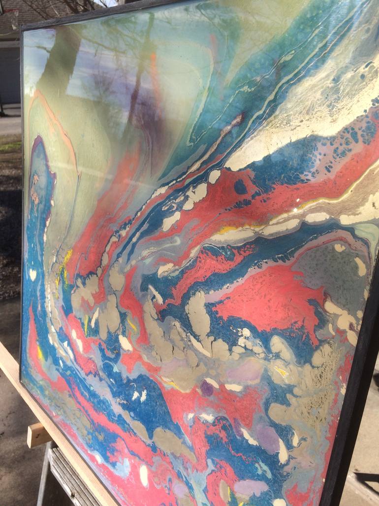 Original Art Deco Abstract Painting by Dennis Waller