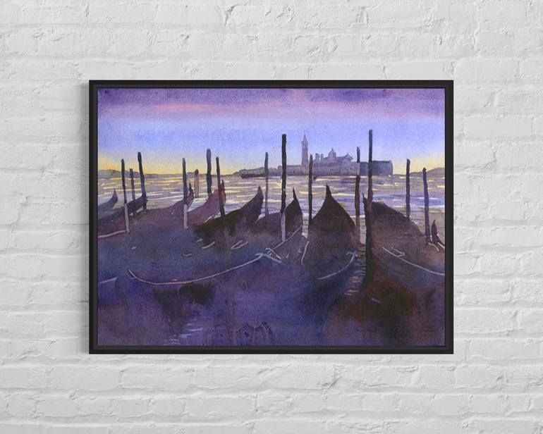 Original Documentary Travel Painting by Ryan Fox Aws Nws