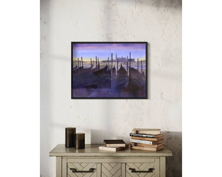 Original Documentary Travel Painting by Ryan Fox Aws Nws