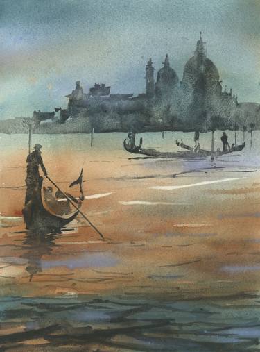 Venice Italy watercolor landscape painting travel essentials thumb