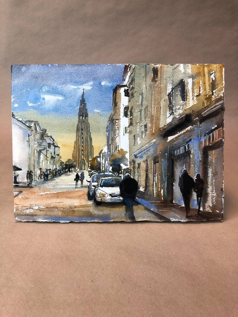 Original Documentary Travel Painting by Ryan Fox Aws Nws Twsa