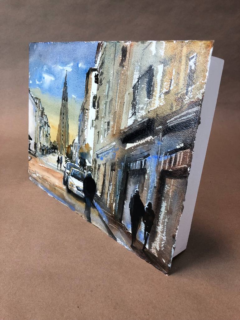 Original Documentary Travel Painting by Ryan Fox Aws Nws Twsa