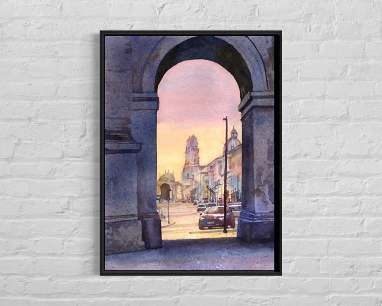 Original Documentary Travel Painting by Ryan Fox Aws Nws Twsa